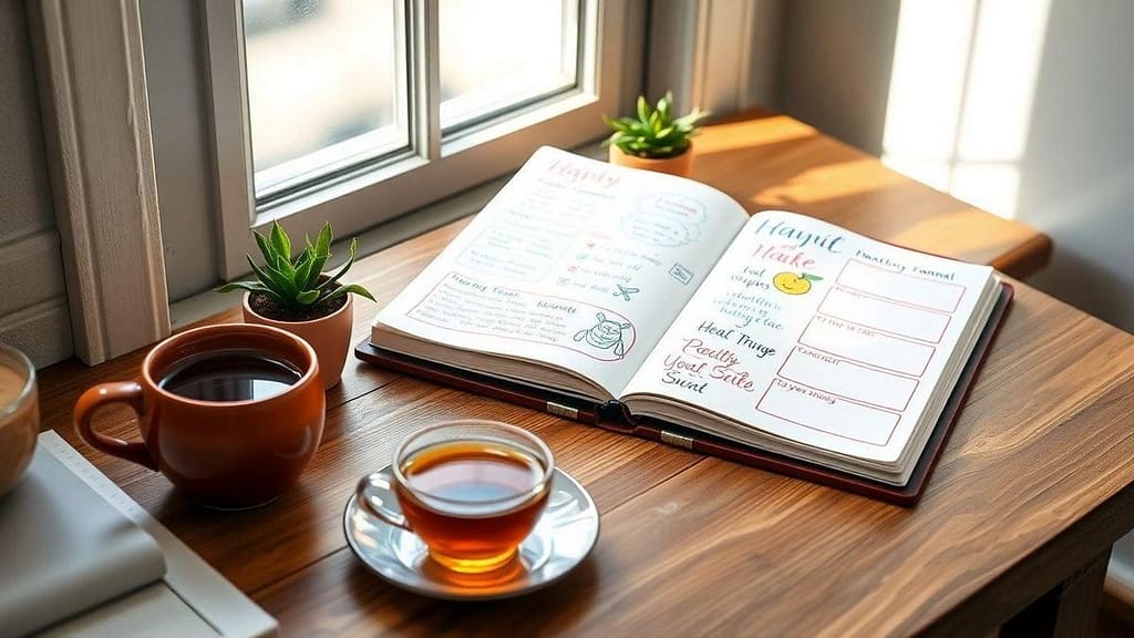 Bullet Journal para organizar hábitos saudáveis Bullet Journal para organizar hábitos saudáveis