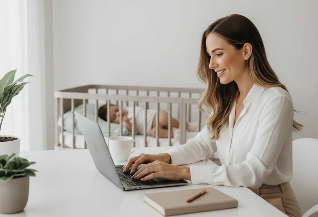 Trabalho Home Office para Mães: Como Organizar sua Rotina com Filhos Pequenos 2 Trabalho home office para mães: produtividade e organização com filhos pequenos.