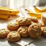 Cookies veganos de banana com aveia Cookies veganos de banana com aveia