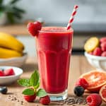 Smoothie com frutas vermelhas e chia 1 Smoothie com frutas vermelhas e chia